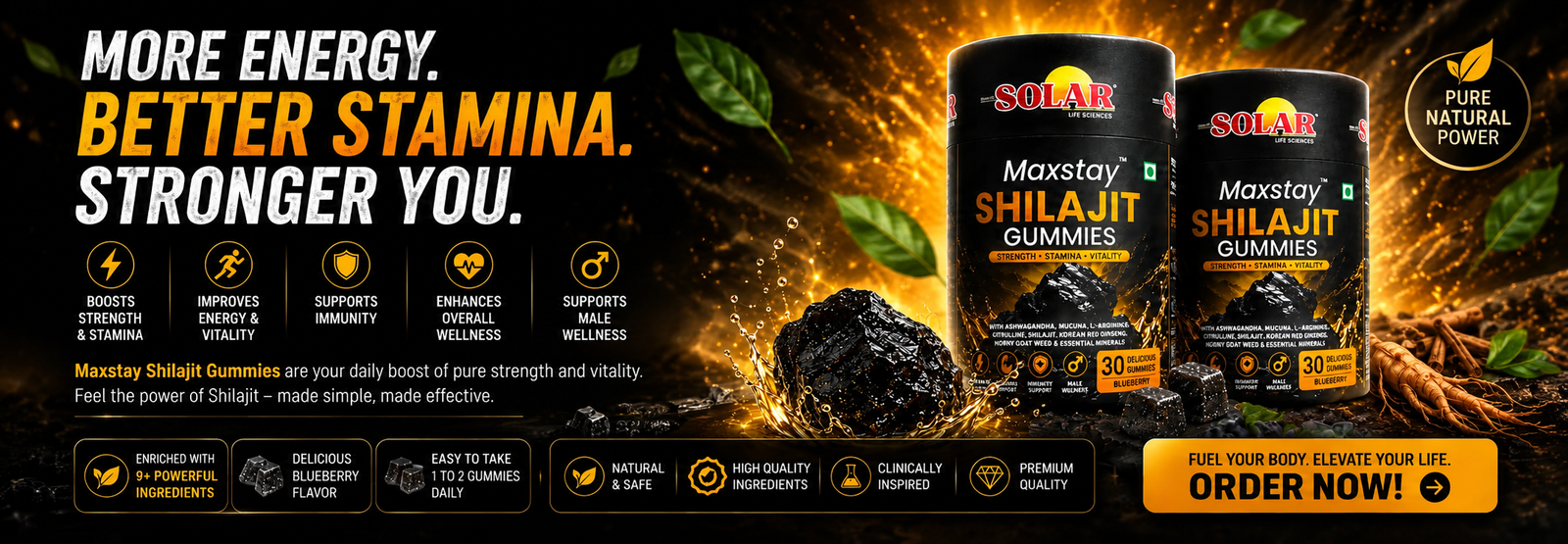 Maxstay Shilajit Gummies